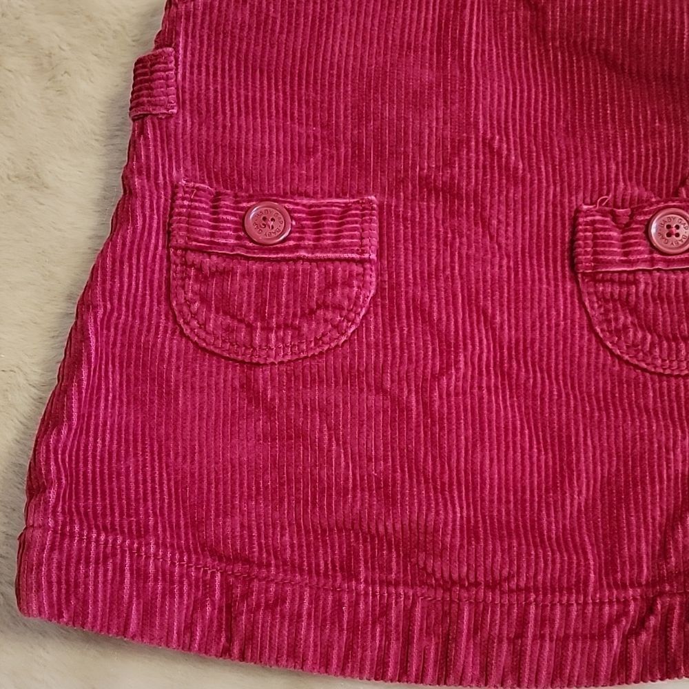 GAP 2-PIECE RED CORDUROY JUMPER DRESS WITH BLOOMERS, SIZE 6-12 MONTHS - Picture 4 of 11